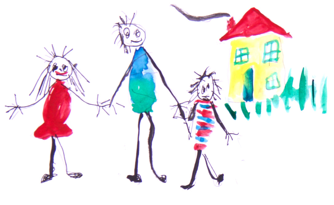 children drawings family