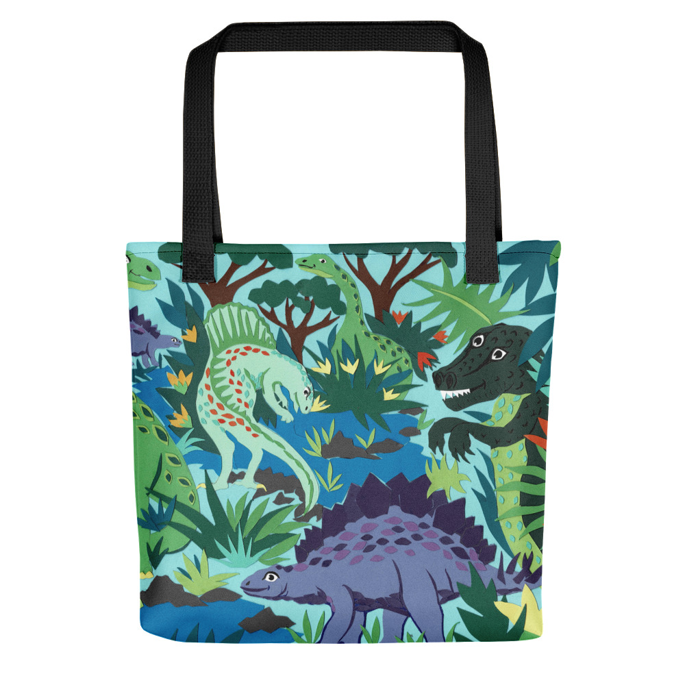 Dinosaurs in the Jungle Tote bag - Art 4 Kids